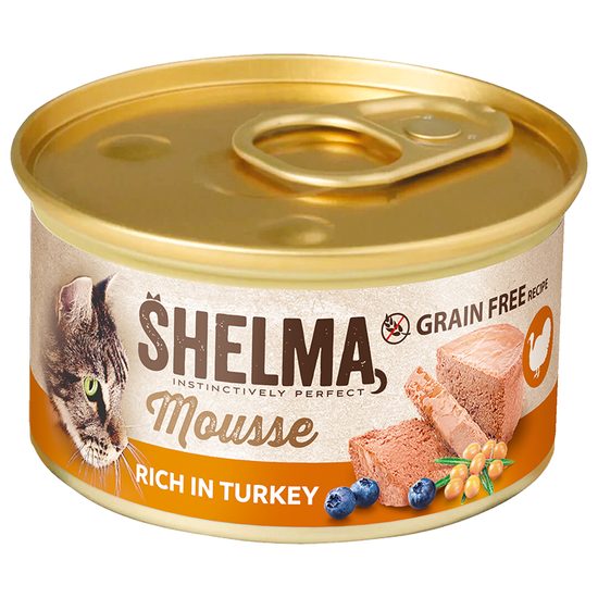 85g Shelma konzerva kocka krutí,boruvky,rakytník