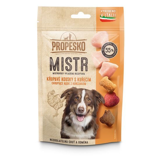 60g Propesko Mistr snack pes kuřecí extrudované kousky