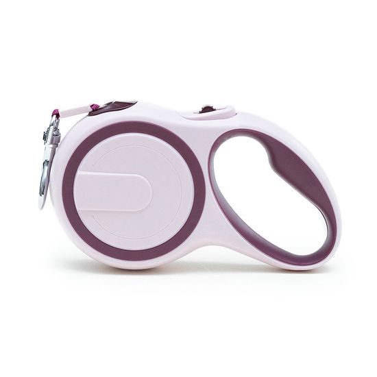 Samonavíjecí vodítko pro psy - Flexi Walk - vínová, pásek 3m/15 kg (M)