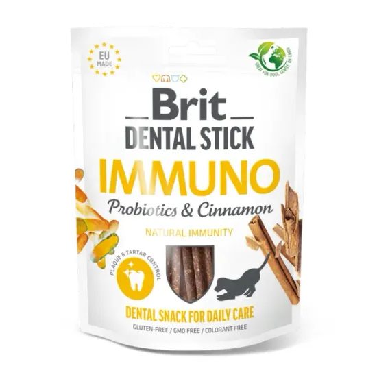 Brit Dental Stick Immuno s probiotiky a skořicí 7ks