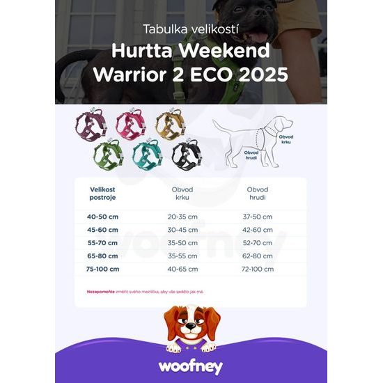 Hurtta Weekend Warrior Harness II ECO Parsley – postroj pro psy – petrželový 55–70 cm
