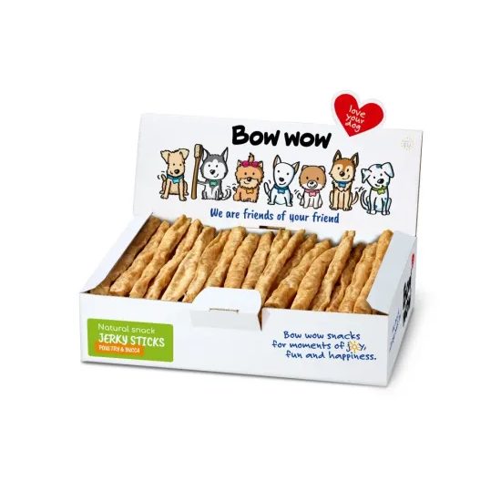 Bow wow Super Natural Jerky tyčinky Drůbež a Yucca 50ks