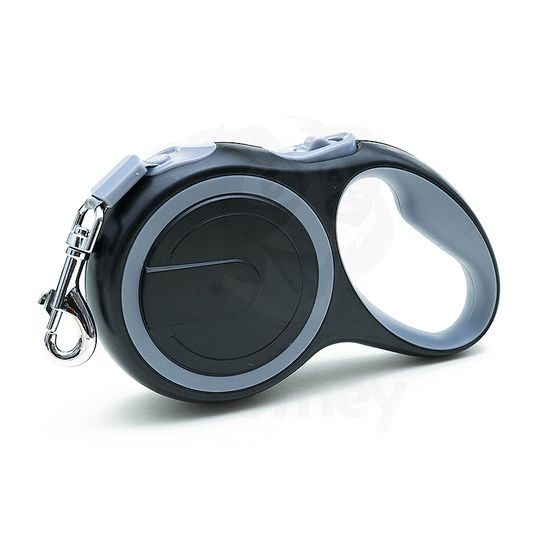 Samonavíjecí vodítko pro psy - Flexi Walk - černá, pásek 3m/15 kg (M)