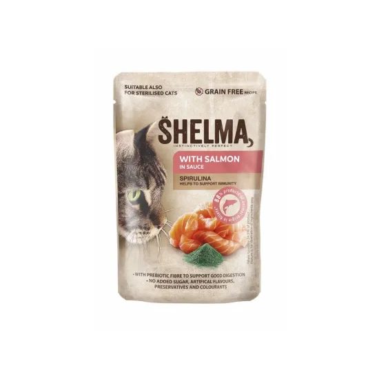 SHELMA 85g LOSOS a spirulina, kapsa