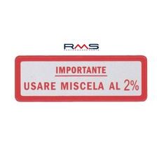 Štítok RMS 142720480 veľký "Miscela 2%"
