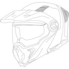 Forehead ventilation iXS iXS217 X14091 biela