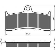 Brzdové obloženie GOLDFREN 225 AD OFF-ROAD FRONT