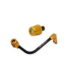 Lever guard ACCOSSATO with black hose and joint right, aluminium