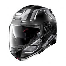 Moto helma Nolan N100-5 Upwind Flat Black N-Com 57
