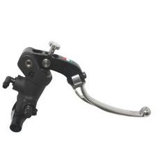 Radial brake master cylinder ACCOSSATO 19 x 19 with folding lever,silver
