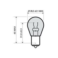 Lamp RMS 246510191 BA15S 12V 21W