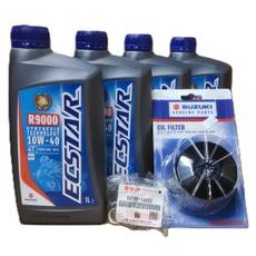 Sada na výmenu oleja GSX-R 1000/600, GSR600, GSX-S1000/950/750, GSF1250/650, INTRUDER 1800/800/1500, ... plná syntetika