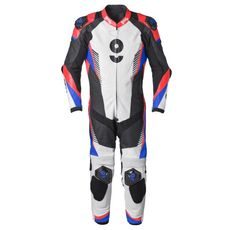 1 piece Leather Suit GMS GRC-1 ZG71000 black-blue-red 52H