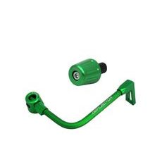 Lever guard ACCOSSATO with green hose and joint right, aluminium