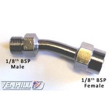 Otočný kĺb Venhill POWERHOSEPLUS E620 20 stupňov 1/8 TH BSP chróm