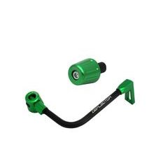 Lever guard ACCOSSATO with black hose and joint right, aluminium