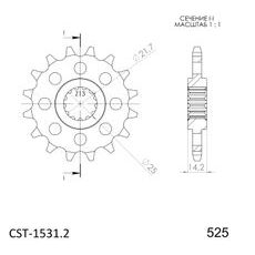 Reťazové koliečko SUPERSPROX CST-1531:16 16T, 525