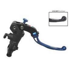 Radial brake master cylinder ACCOSSATO 19 x 19 with folding lever,blue