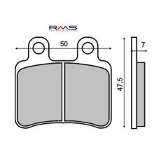 Brzdové obloženie RMS 225102810 organické