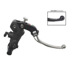 Radial brake master cylinder ACCOSSATO 19 x 20 with folding lever,silver