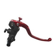 Radial brake master cylinder ACCOSSATO 19 x 18 with fixed lever,red