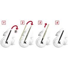 Pressurized cartdrige BITUBO JBH0 adjustable: spring preload, Rebound, Compression without oil, Red ring (suggested oil code 997630 not included)