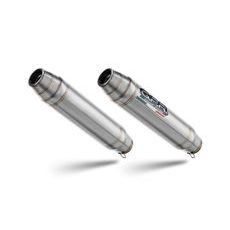 Dvojitá koncovka výfuku Slip - on GPR DEEPTONE INOX ROY.7.RACEDB.DE Brushed Stainless steel including link pipes