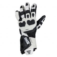 Kožené rukavice iXS ACE 3.0 X4-222217 coal black-snow white XS