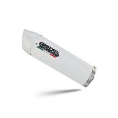 Koncovka výfuku Slip-on GPR ALBUS CERAMIC FN.4.RACEDB.ALB White glossy including link pipe and removable dbkiller