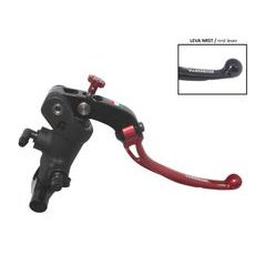 Radial brake master cylinder ACCOSSATO 19 x 20 with folding lever,red