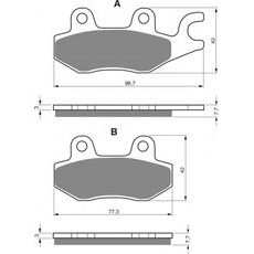 Brzdové obloženie GOLDFREN 009 K5