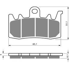 Brzdové obloženie GOLDFREN 328 S33 STREET FRONT