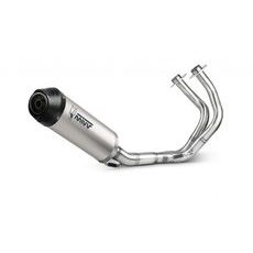 Výfuk kompletný 2x1 MIVV OVAL K.044.L4C Titánový / uhlíkový uzáver