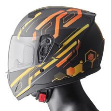 Integrálna prilba GMS HEXAGO ZG12501 graphic yellow - orange XS