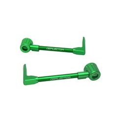 Lever guard ACCOSSATO with green hose and joint right + left, aluminium