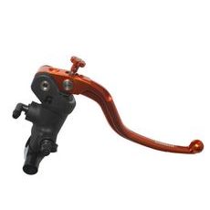 Radial brake master cylinder ACCOSSATO 19 x 19 with fixed lever,orange