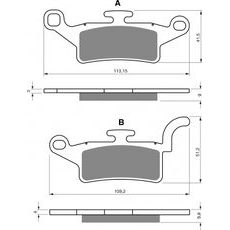 Brzdové obloženie GOLDFREN 330 S33 STREET FRONT