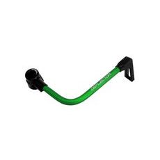Lever guard ACCOSSATO with green hose and joint right, aluminium