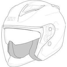 Helmet lining iXS RAPID 1.0 OF X1-390008-LIN M