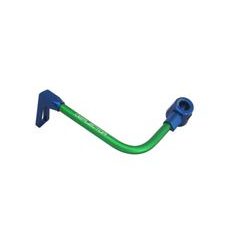 Lever guard ACCOSSATO with green hose and joint left, aluminium