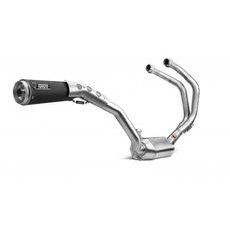 Výfuk kompletný 2x1 MIVV GHIBLI Y.052.LGB keramická čierna/nerezová oceľ