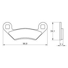 Brzdové obloženie ACCOSSATO AGPA190 ST