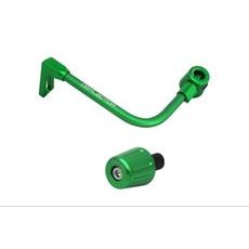 Lever guard ACCOSSATO with green hose and joint left, aluminium