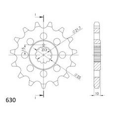 Reťazové koliečko SUPERSPROX CST-521:15 15T, 630