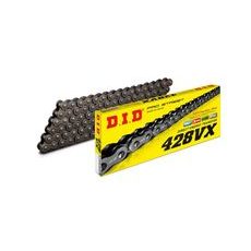 Reťazová sada D.I.D Chain - strieborný chain 428 VX, X-ring (X, NX, QX, XS), CHK front sprocket JT, CHK rear sprocket JT pre GILERA Coguar 125 2001