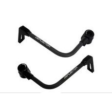 Lever guard ACCOSSATO with black hose and joint right + left, aluminium