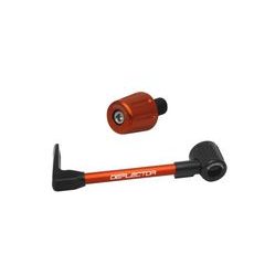 Lever guard ACCOSSATO with orange hose and joint left, aluminium