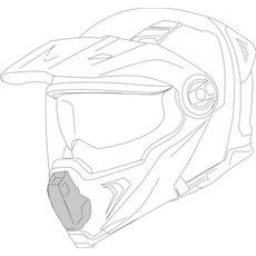 Chin ventilation iXS iXS209 X12027 čierna matná