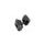 Riser kit ACCOSSATO 129X +22mm for handlebars with diameter 22mm čierna