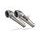 Dvojitá koncovka výfuku Slip - on GPR POWERCONE EVO HU.26.PCEV Brushed Stainless steel